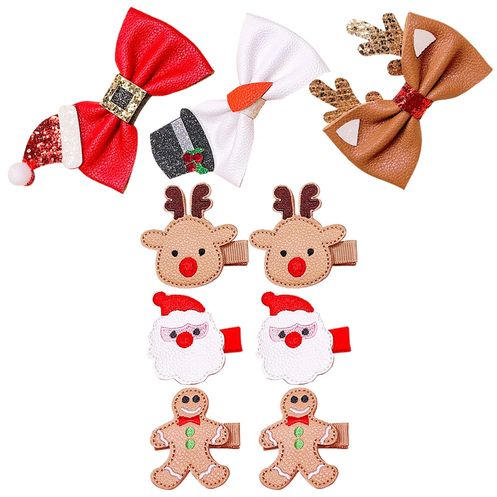 9 Pcs Hair Barrettes Holiday Clips Headgear Christmas Decor Bow Metal Child Accessories Women
9 Pcs Hair Barrettes Holiday Clips Headgear Christmas Decor Bow Metal Child Accessories Women