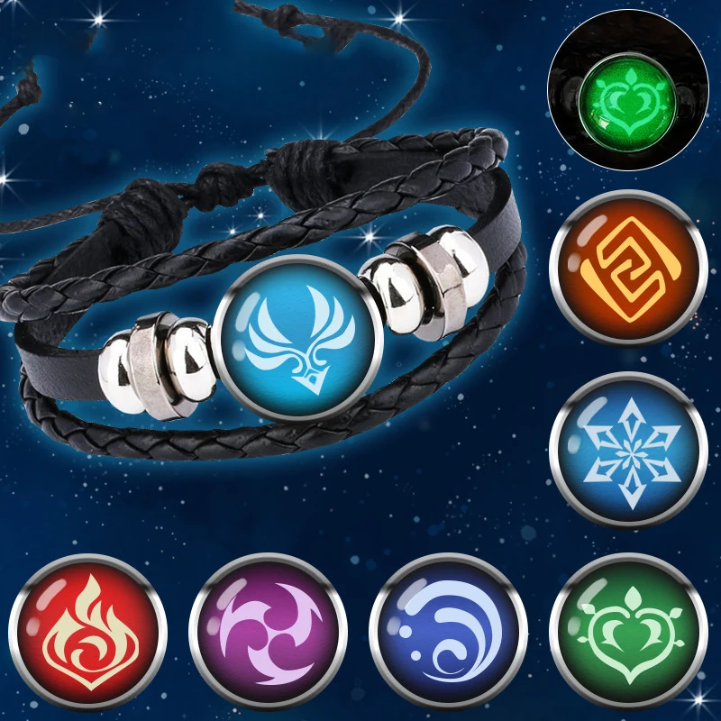 Genshin Impact Bracelet Game Cosplay Prop Eye of God Water Wind Thunder Fire Rock Ice Element Bracelet Jewelry Accessories
Genshin Impact Bracelet Game Cosplay Prop Eye of God Water Wind Thunder Fire Rock Ice Element Bracelet Jewelry Accessories