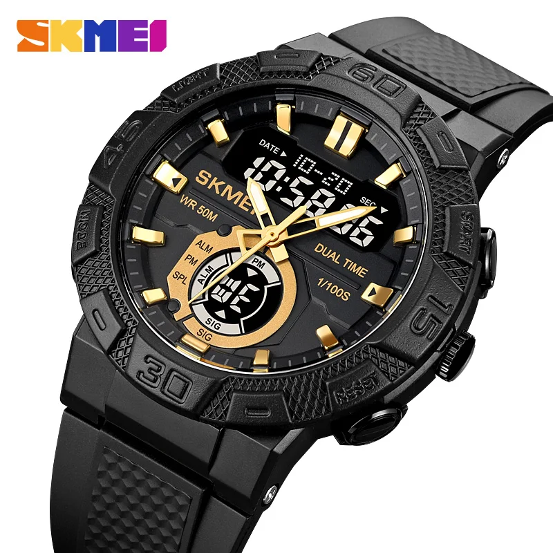 

SKMEI Multifunctional LED Light Digital Sport Watch Mens Casual Stopwatch Clendar Clock 50M Waterproof Wristwatches reloj hombre