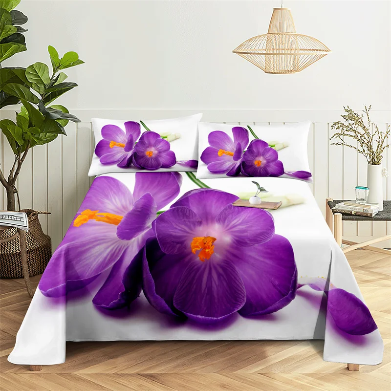 Purple Flowers Queen Sheet Set Kid's Girl Room Bedding Set Bed Sheets and Pillowcases Bedding Flat Sheet Bed Sheet Set
Purple Flowers Queen Sheet Set Kid's Girl Room Bedding Set Bed Sheets and Pillowcases Bedding Flat Sheet Bed Sheet Set