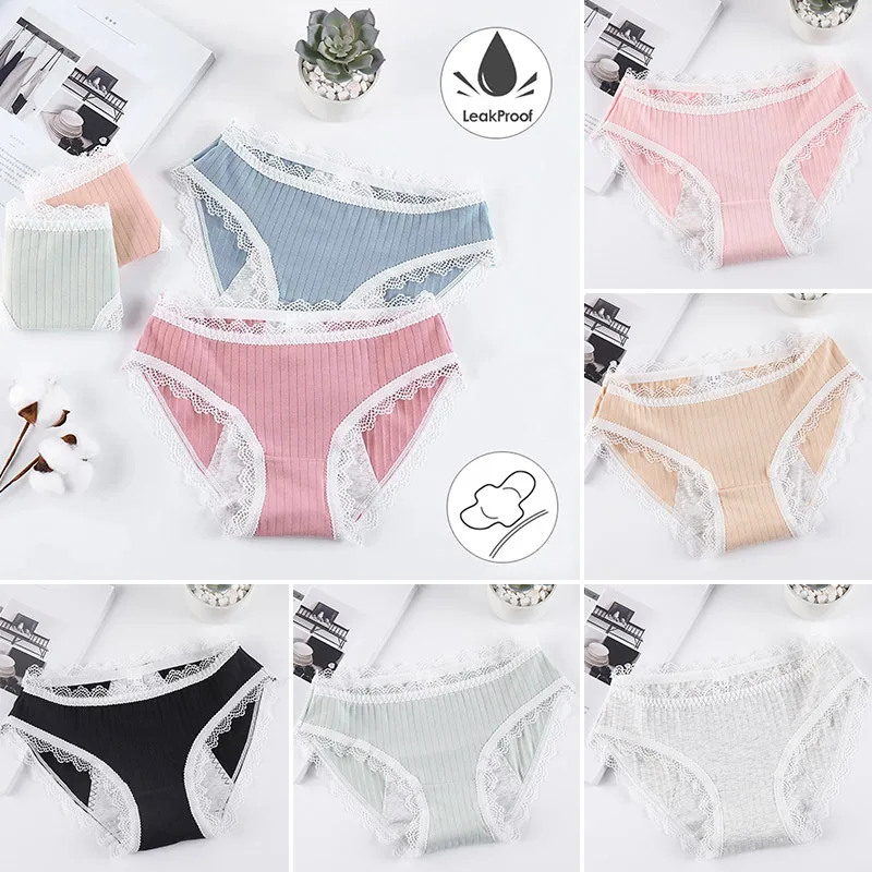 1PC Leak Proof Menstrual Panties Women's Lace Physiological Pants Sexy Underwear Period Cotton Waterproof Briefs Ladies lingerie
1PC Leak Proof Menstrual Panties Women's Lace Physiological Pants Sexy Underwear Period Cotton Waterproof Briefs Ladies lingerie