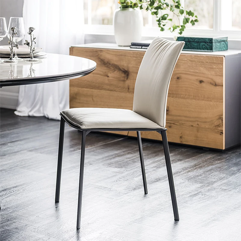 Modern Leather Designer Chair Luxury Minimalist Office Outdoor Terrace Chairs Kitchen Home Relaxing Cadeiras Home Furniture
Modern Leather Designer Chair Luxury Minimalist Office Outdoor Terrace Chairs Kitchen Home Relaxing Cadeiras Home Furniture