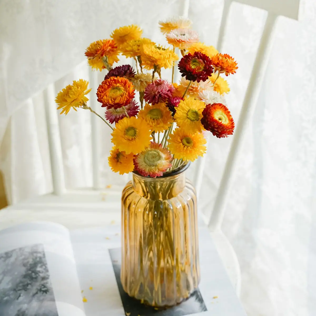 Table Centerpiece Wedding Boho DIY Decoration Natural Chrysanthemum Flower Arrangements Dried Daisy Straw Flowers
Table Centerpiece Wedding Boho DIY Decoration Natural Chrysanthemum Flower Arrangements Dried Daisy Straw Flowers