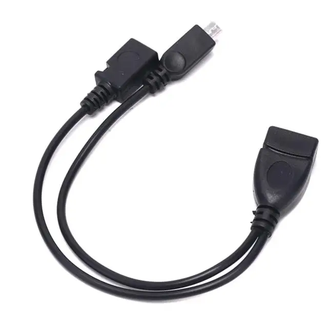 

2 в 1 микро-Usb Otg кабель для передачи данных хост-питание Y-Сплиттер может быть внешним питанием ed для планшетов, совместимых с Android