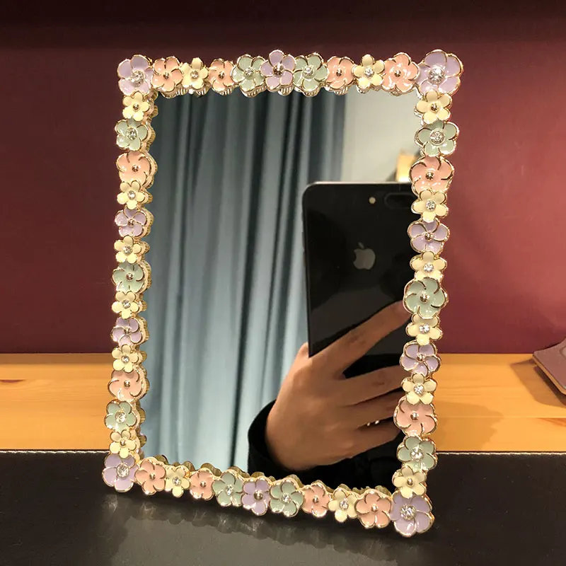Modern Cute Table Mirrors Makeup Maiden Frame Aesthetic Cute Mirrors Korean Style House Decoracao Para Quarto Room Decorations
Modern Cute Table Mirrors Makeup Maiden Frame Aesthetic Cute Mirrors Korean Style House Decoracao Para Quarto Room Decorations