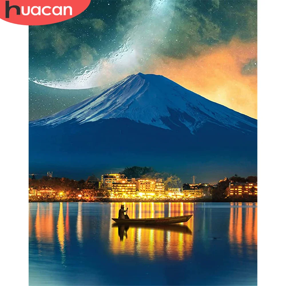 HUACAN Picture By Number Mountain Scenery HandPainted Drawing On Canvas Art Gift DIY Night Lake Landscape Kits Home Decoration
HUACAN Picture By Number Mountain Scenery HandPainted Drawing On Canvas Art Gift DIY Night Lake Landscape Kits Home Decoration