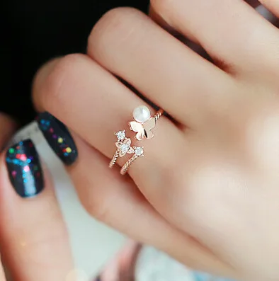 2022 Korean New Butterfly Pearl Lovely Ring Fashion Temperament Simple Open Ring Female Jewelry
2022 Korean New Butterfly Pearl Lovely Ring Fashion Temperament Simple Open Ring Female Jewelry