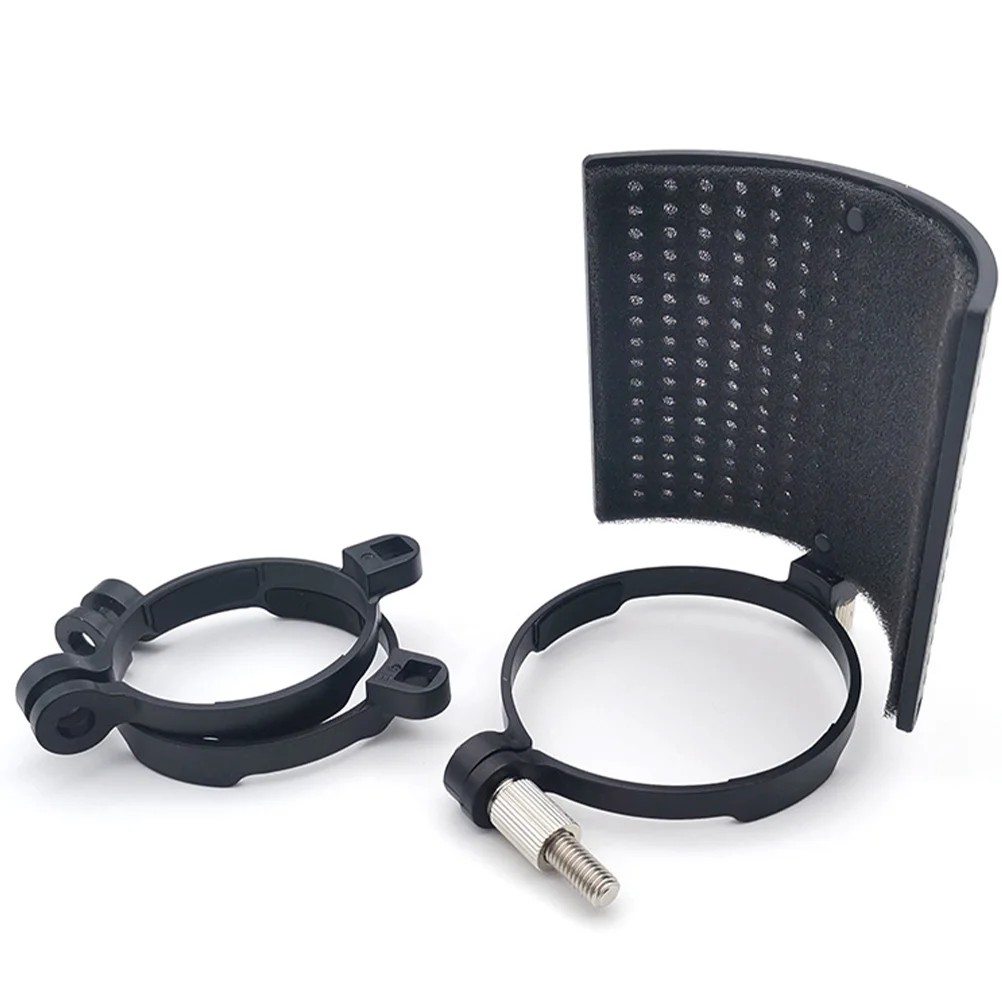 2 Sets Convenient Microphone Isolation Shield Black Microphone Windshield with Installation Clamp
2 Sets Convenient Microphone Isolation Shield Black Microphone Windshield with Installation Clamp
