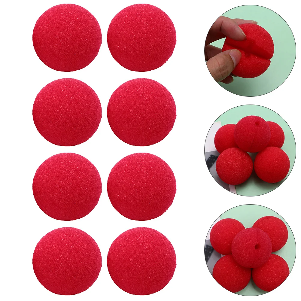 

Clown Nose Red Costume Noses Cosplay Sponge Foam Circus Halloween Accessories Party Carnival Props Funny Kids Supplies Reindeer