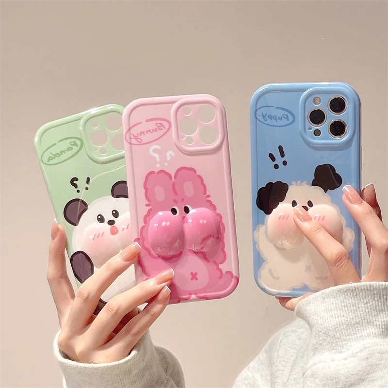 Funny Animals Dog Bunny Panda 3D Decompression Case For iPhone 11 12 13 14 Pro Max Silicone Shockproof Phone Cover
Funny Animals Dog Bunny Panda 3D Decompression Case For iPhone 11 12 13 14 Pro Max Silicone Shockproof Phone Cover