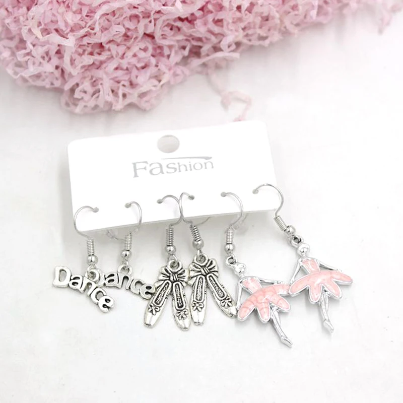 3PRS Set Cute Ballet Earrings Mini Crown Bowknot Pink Ballerina Earrings For Women Girl Ballerina Gift Brincos Pendientes Cерьги
3PRS Set Cute Ballet Earrings Mini Crown Bowknot Pink Ballerina Earrings For Women Girl Ballerina Gift Brincos Pendientes Cерьги