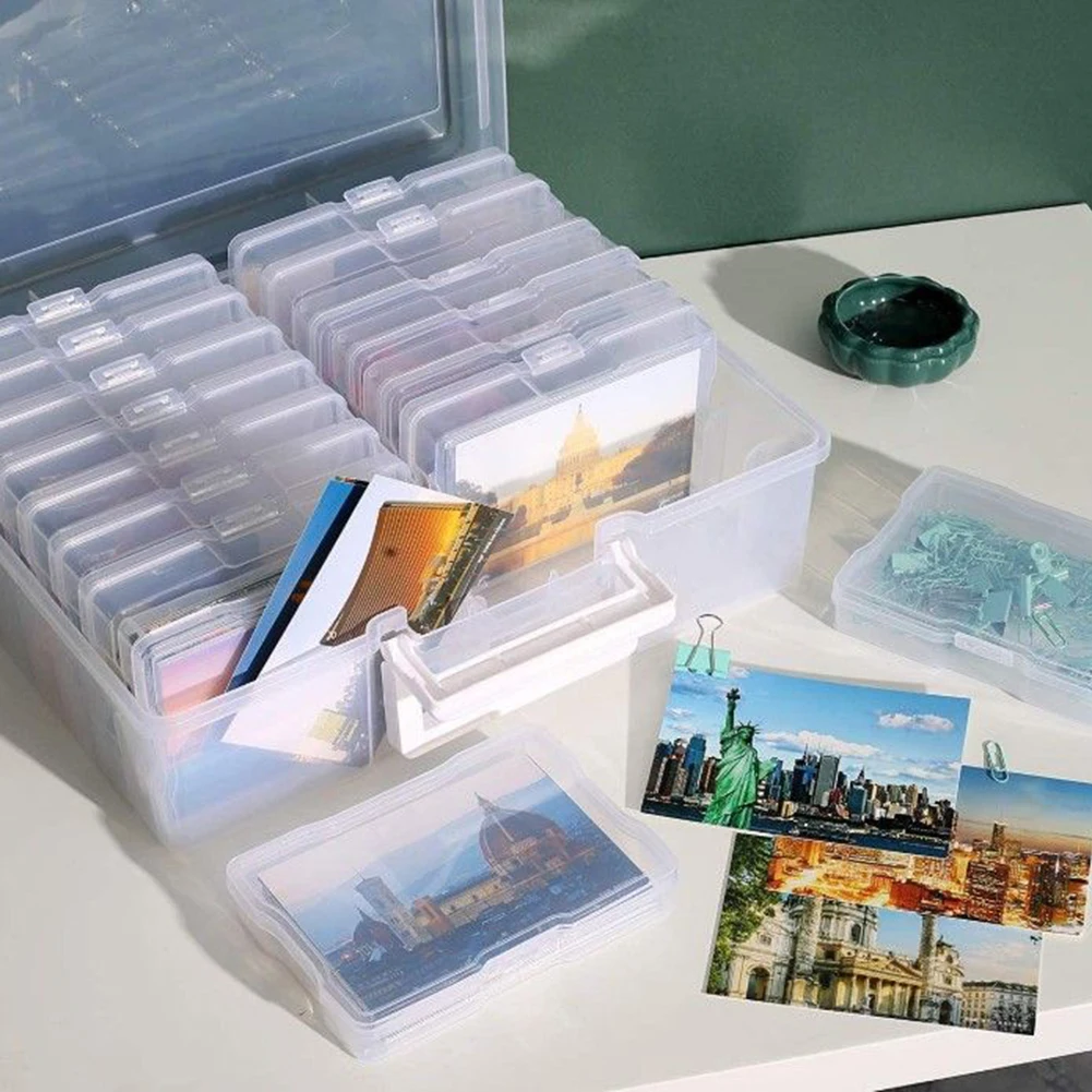 4x6 Inch Photo Storage Boxes Photograph Postcard Picture Album Organiser Craft Container Jewelry Electronic Component Organizer
4x6 Inch Photo Storage Boxes Photograph Postcard Picture Album Organiser Craft Container Jewelry Electronic Component Organizer