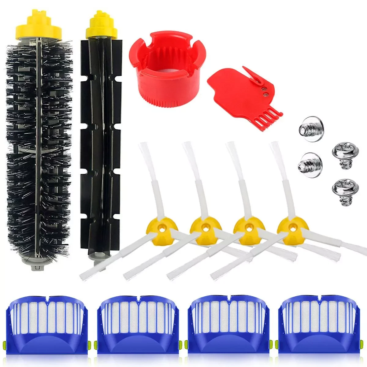Replacement Part Kit for iRobot for Roomba Vacuum Cleaner main brush HEPA filter 600 Series 690 680 660 651 650 & 500 Series
Replacement Part Kit for iRobot for Roomba Vacuum Cleaner main brush HEPA filter 600 Series 690 680 660 651 650 & 500 Series