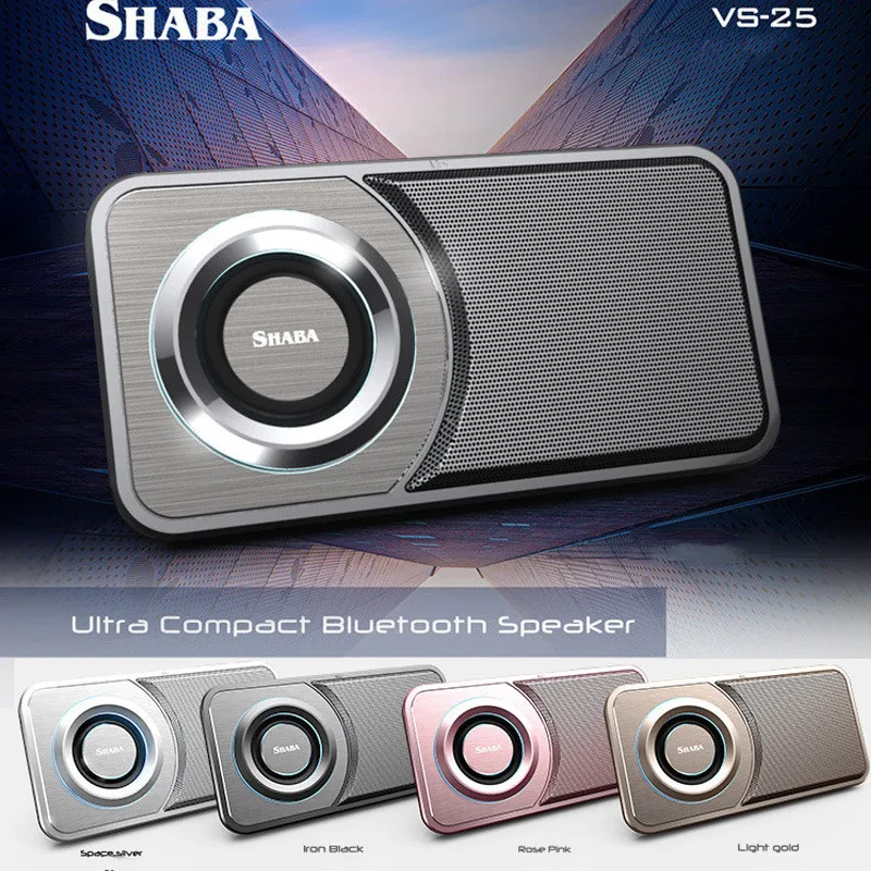 SHABA VS-025 Pocket Ultra-thin Wireless Bluetooth Speaker Outdoor Portable Mini FM Radio LED Light Mobile Phone Stand Super Bass
SHABA VS-025 Pocket Ultra-thin Wireless Bluetooth Speaker Outdoor Portable Mini FM Radio LED Light Mobile Phone Stand Super Bass