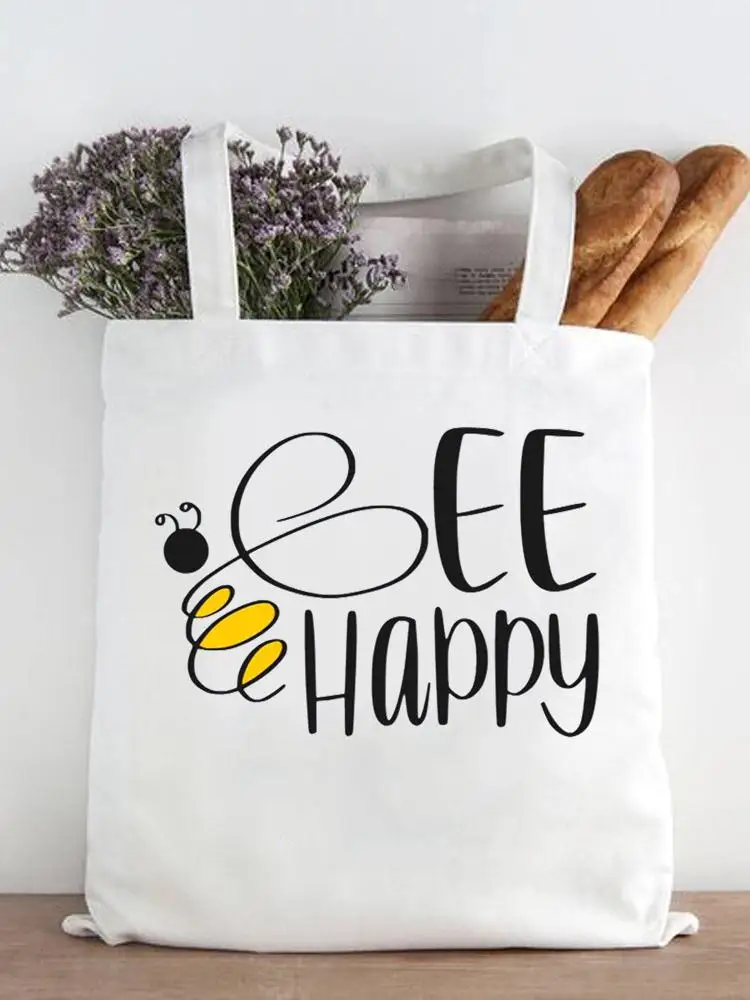 Bee Letter Lovely Women Fashion Print Casual Shopper Shopping Handbags Female Shoulder Girls Graphic Canvas Tote Bag
Bee Letter Lovely Women Fashion Print Casual Shopper Shopping Handbags Female Shoulder Girls Graphic Canvas Tote Bag