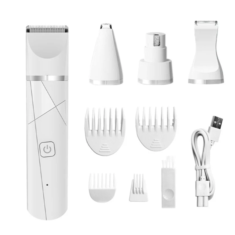 4 In 1 Pet Electric Hair Clipper With 4 Blades Grooming Trimmer Nail Grinder Professional Recharge Haircut For Dogs Cat
4 In 1 Pet Electric Hair Clipper With 4 Blades Grooming Trimmer Nail Grinder Professional Recharge Haircut For Dogs Cat