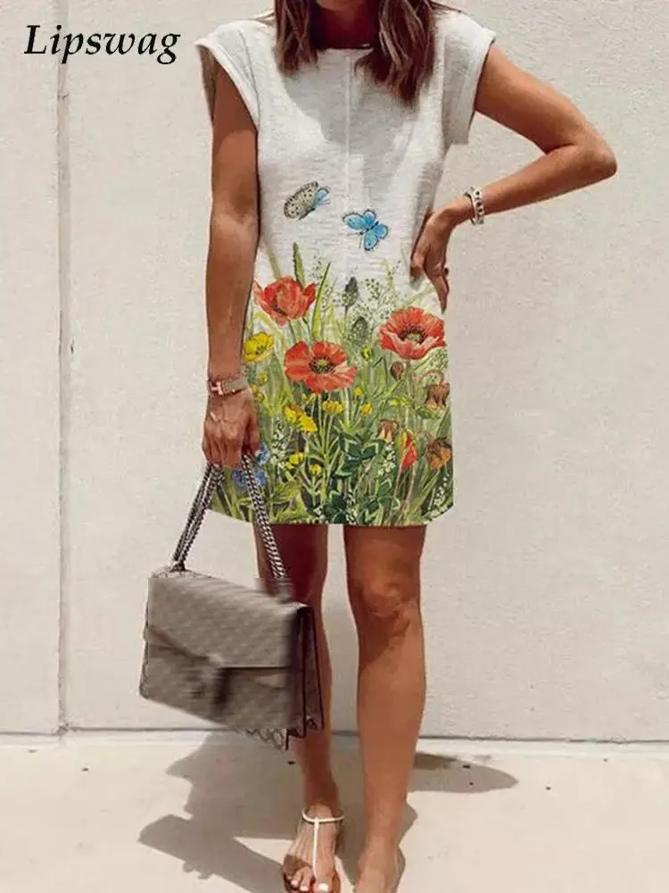 Women Summer Office Lady Elegant Pattern Print Mini Party Dress Fashion O-Neck A-Line Dress New Casual Short Sleeve Beach Dress
Women Summer Office Lady Elegant Pattern Print Mini Party Dress Fashion O-Neck A-Line Dress New Casual Short Sleeve Beach Dress