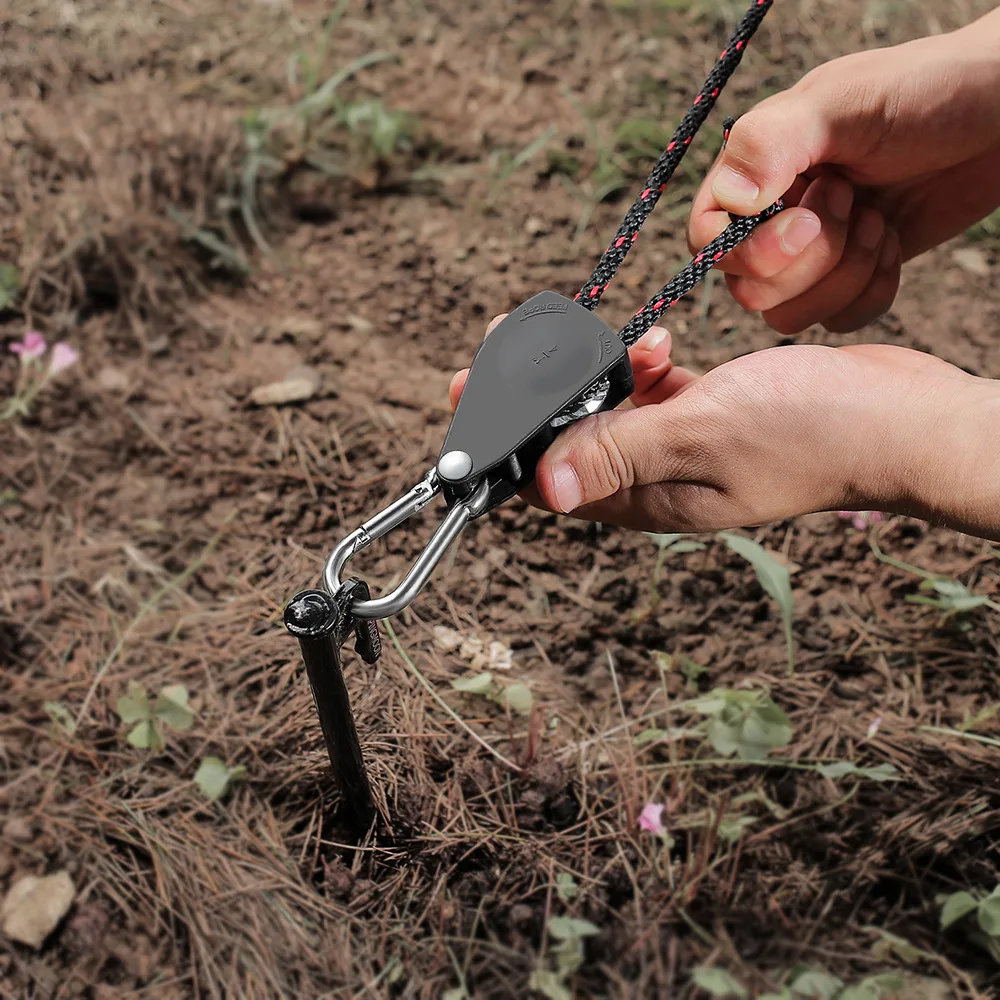 

Tent Adjustable Rope Fastener Fixed Buckle Pulley Tensioner Ratchet Hangers Lights Lifting Camping Awning Wind Rope