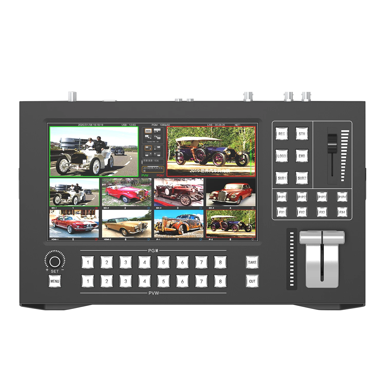 HWCODEC HDMI Blackmagic Switcher Slingstudio Hub HD Video Switcher For Multi-Camera, 8 Channels Streaming Video Camera Switcher
HWCODEC HDMI Blackmagic Switcher Slingstudio Hub HD Video Switcher For Multi-Camera, 8 Channels Streaming Video Camera Switcher