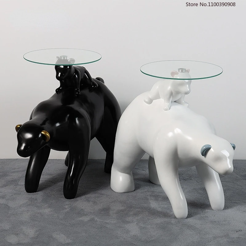 Modern Polar Bear Coffee Table Large Tray for Indoor Living Room Next To Tv Cabinet Home Decoration Resin Bear Sculpture Figurki
Modern Polar Bear Coffee Table Large Tray for Indoor Living Room Next To Tv Cabinet Home Decoration Resin Bear Sculpture Figurki