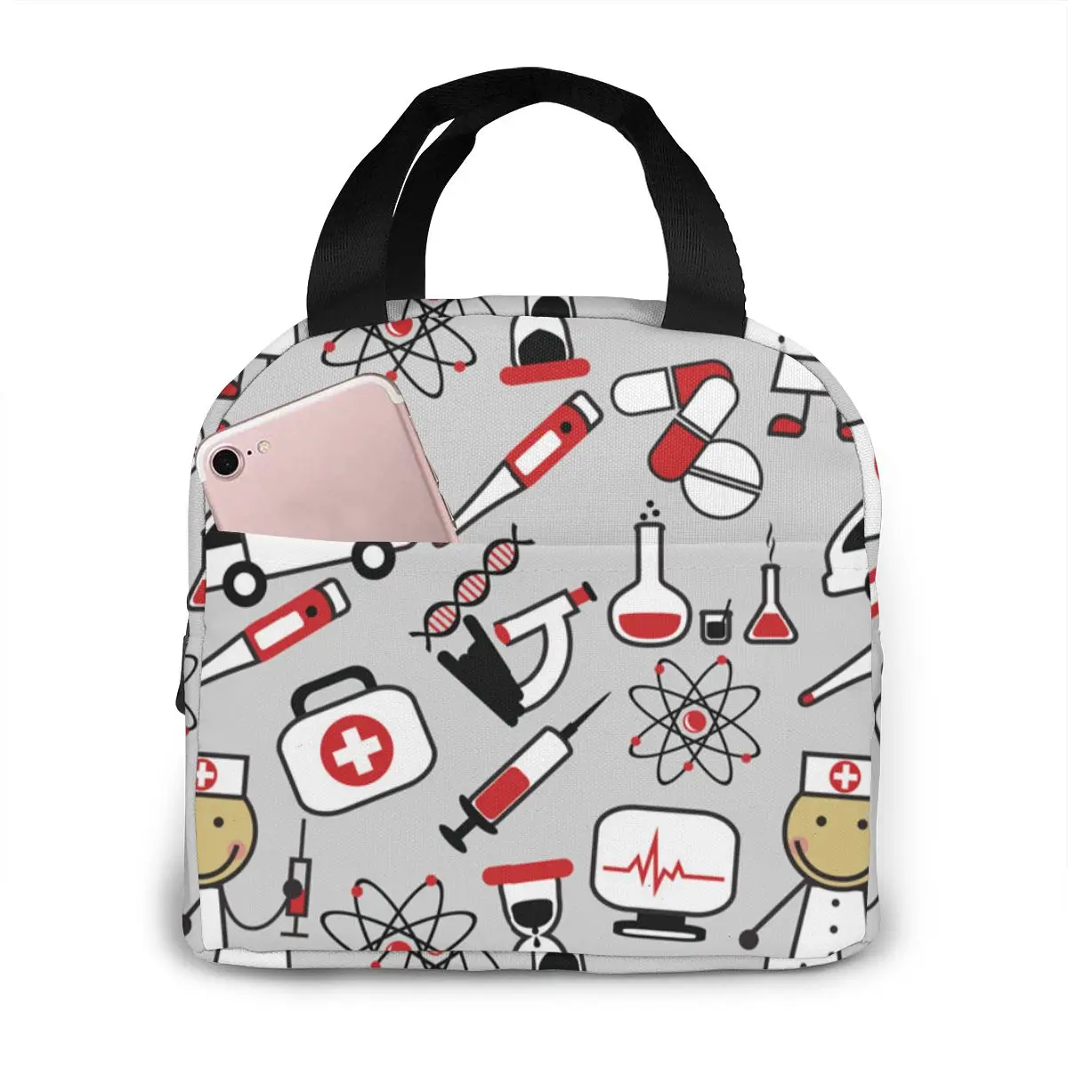 Travel Insulated Lunch Bags Women Cartoon Nurse Print Oxford Cloth Food Case School Cooler Warm Large Bento Box for Kids
Travel Insulated Lunch Bags Women Cartoon Nurse Print Oxford Cloth Food Case School Cooler Warm Large Bento Box for Kids