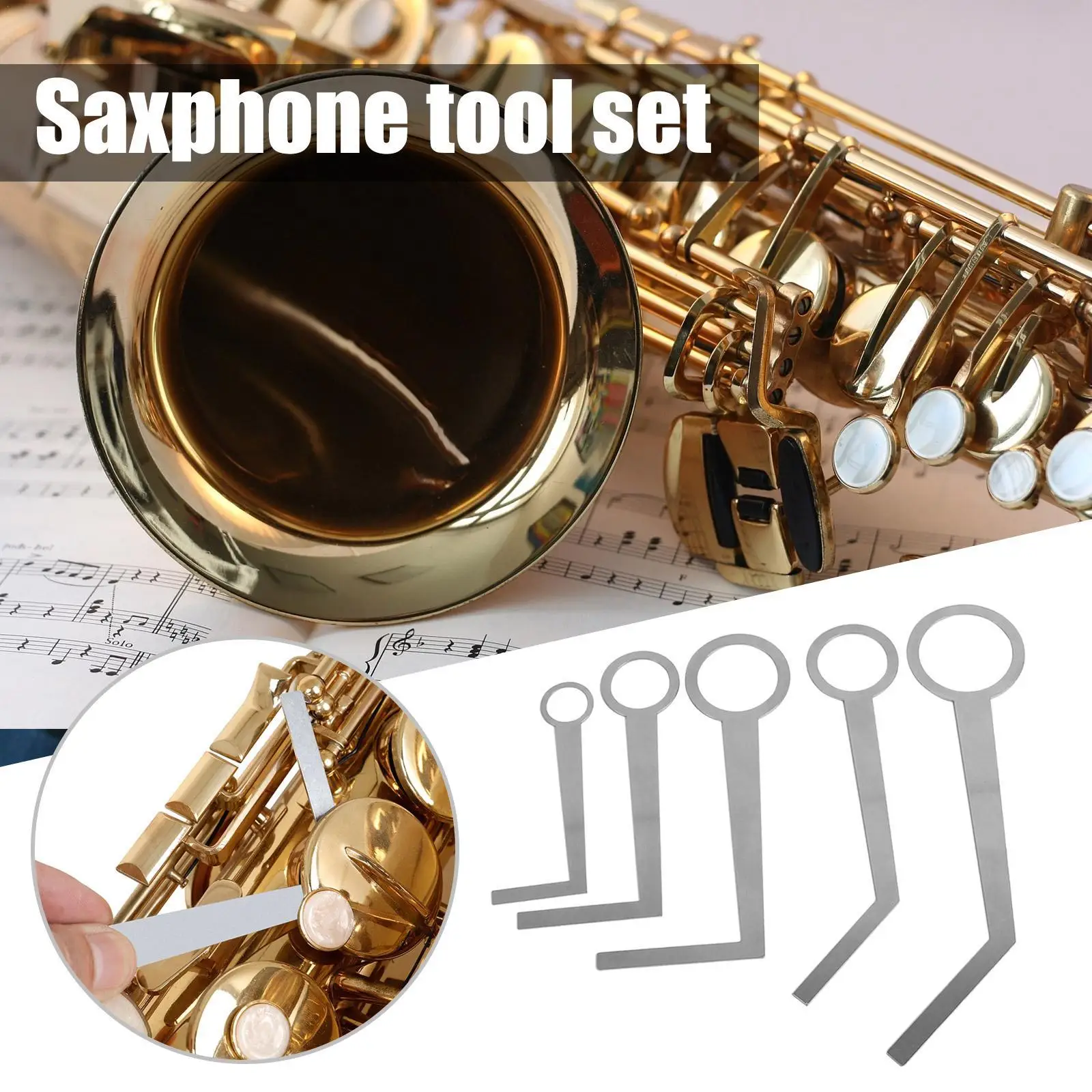 5 шт. стальная звуковая колодка для саксофона, инструмент для выравнивания, сменный инструмент для ветровых инструментов ALto/Soprano/Tenor
5 шт. стальная звуковая колодка для саксофона, инструмент для выравнивания, сменный инструмент для ветровых инструментов ALto/Soprano/Tenor