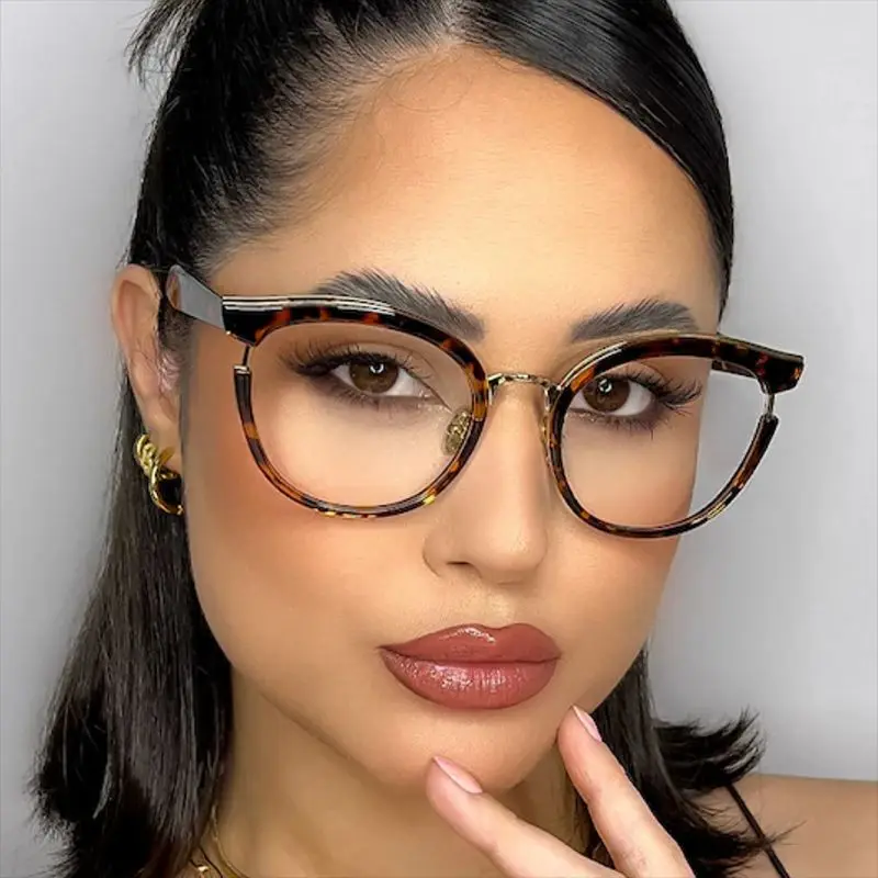 LNFCXI Retro Round Women Tr90 Spring Hinge Glasses Frame Fashion Clear Anti Blue Light Eyewear Men Cat Eye Optical Leopard Frame
LNFCXI Retro Round Women Tr90 Spring Hinge Glasses Frame Fashion Clear Anti Blue Light Eyewear Men Cat Eye Optical Leopard Frame