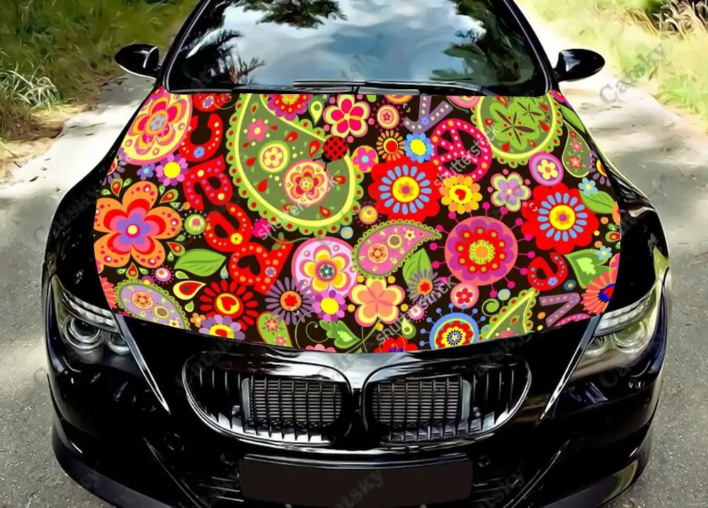 Bohemian Floral Car Hood Decoration Sticker Wrap Vinyl Film Engine Cover Decals Sticker Universal Size Car Hood Protective Film
Bohemian Floral Car Hood Decoration Sticker Wrap Vinyl Film Engine Cover Decals Sticker Universal Size Car Hood Protective Film