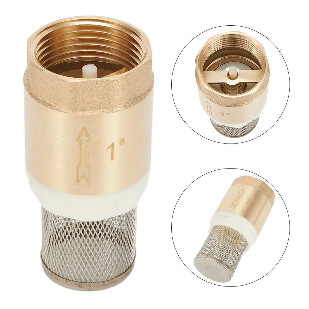 Brass Foot Valve DN25 With Check Valve Stainless Steel Basket Suction Basket With Steel Strainer Filter For Water Plumbing Pump
Brass Foot Valve DN25 With Check Valve Stainless Steel Basket Suction Basket With Steel Strainer Filter For Water Plumbing Pump