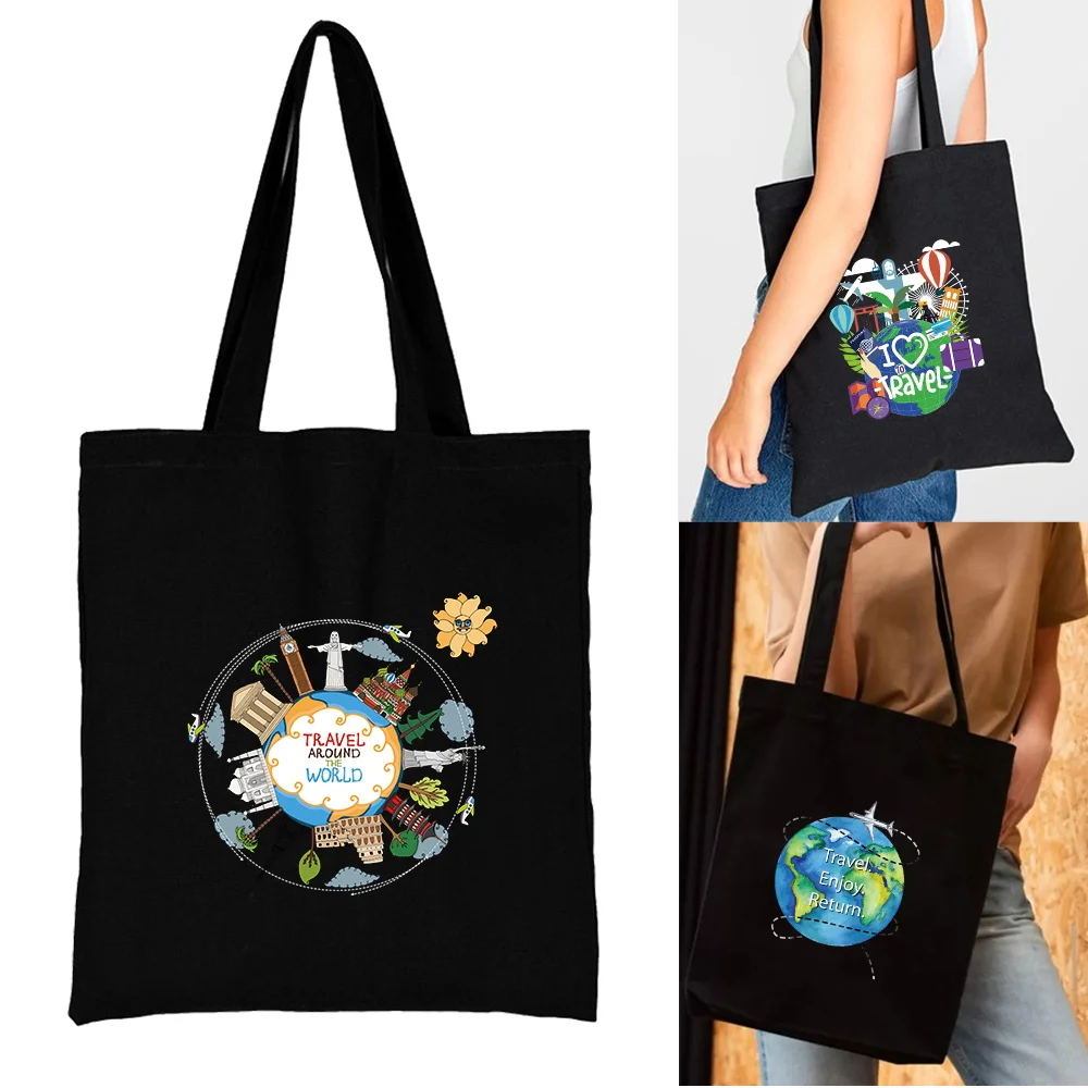 Shopping Bag for Women Canvas Shoulder Bags Shopper Handbag Commute Grocery Handbags New Fashion Eco Storage Tote Travel Print
Shopping Bag for Women Canvas Shoulder Bags Shopper Handbag Commute Grocery Handbags New Fashion Eco Storage Tote Travel Print