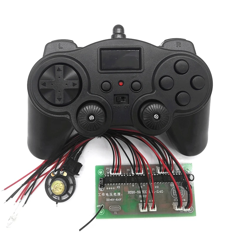 2.4G 8CH Remote Control with Receiver Board DIY Toy for Robot Boat Tank Car 4-6V Accessories
2.4G 8CH Remote Control with Receiver Board DIY Toy for Robot Boat Tank Car 4-6V Accessories