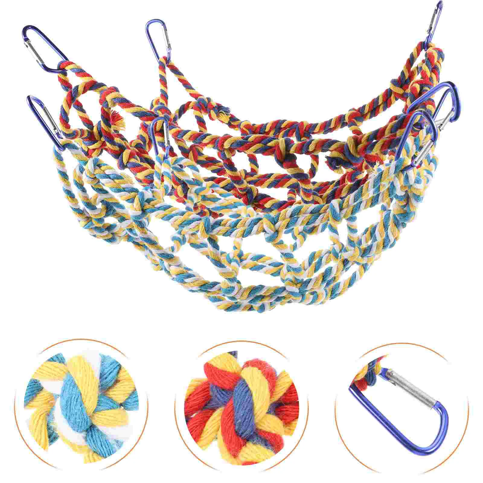 Hammock Net Bite-resistant Bird Parrot Swing Cage Hamster Conure Plaything Toys Conures Small
Hammock Net Bite-resistant Bird Parrot Swing Cage Hamster Conure Plaything Toys Conures Small