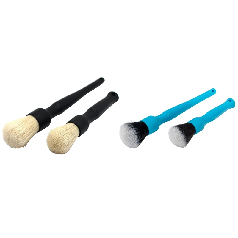 4 Pcs Space Brush, Detail Brush, Cleaning Brush, Beauty Brush, Vehicle Cleaning Tool, 2 Pcs Black & 2 Pcs Blue
4 Pcs Space Brush, Detail Brush, Cleaning Brush, Beauty Brush, Vehicle Cleaning Tool, 2 Pcs Black & 2 Pcs Blue