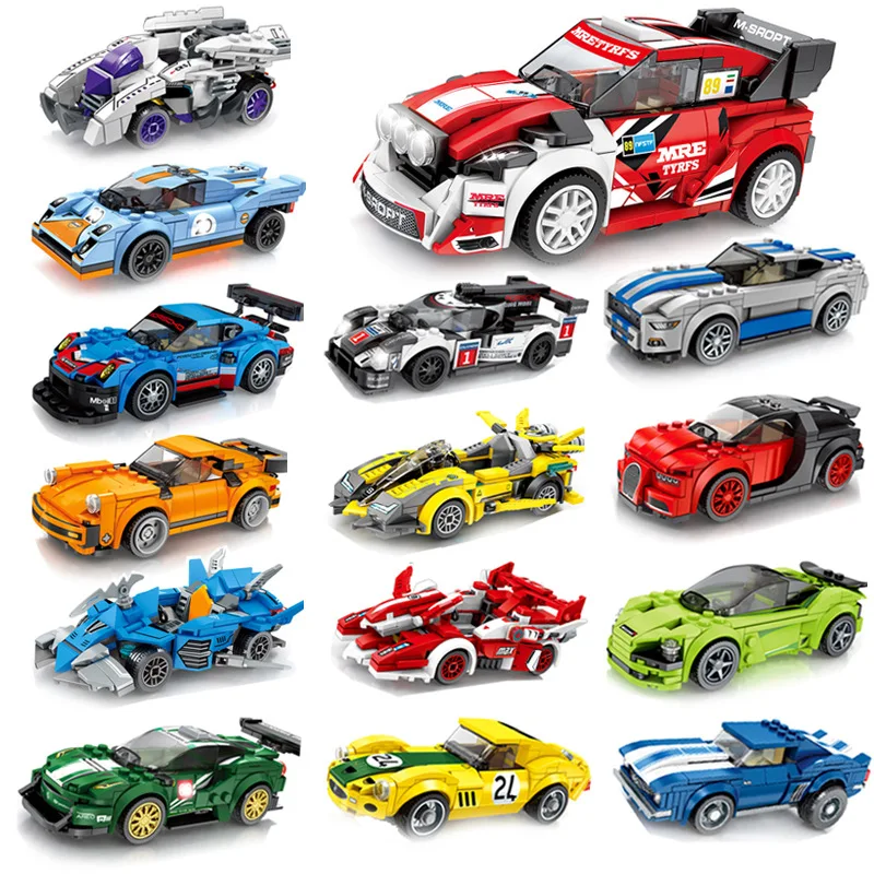 City Racing Car Boys Toys Building Blocks Supercar Champion Racer Ornament Speed Game Technique Toy Friend Creative Garage Set
City Racing Car Boys Toys Building Blocks Supercar Champion Racer Ornament Speed Game Technique Toy Friend Creative Garage Set