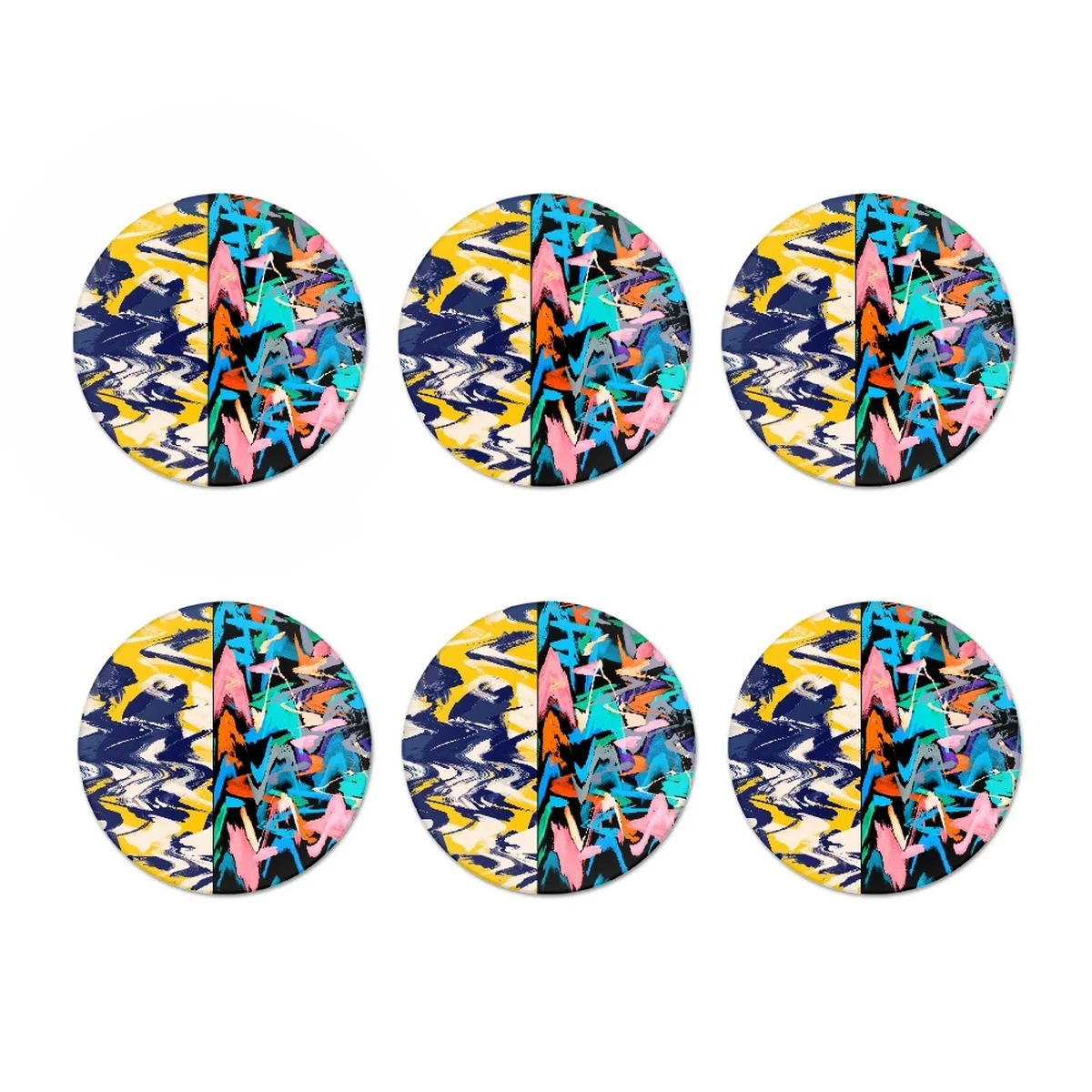 Набор цветных художественных подставок с абстрактным рисунком, 6 шт. резиновых теплоизоляционных подставок для кофейных чашек, печать по за...
Набор цветных художественных подставок с абстрактным рисунком, 6 шт. резиновых теплоизоляционных подставок для кофейных чашек, печать по за...