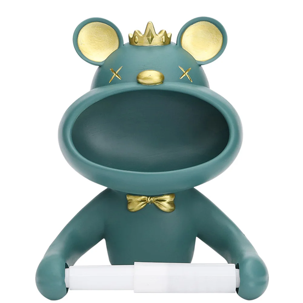Resin Bear Deer Wall Hanging Roll Paper Storage Figurines Toilet Animal Tissue Holder Creative Home Decoration (Green)
Resin Bear Deer Wall Hanging Roll Paper Storage Figurines Toilet Animal Tissue Holder Creative Home Decoration (Green)