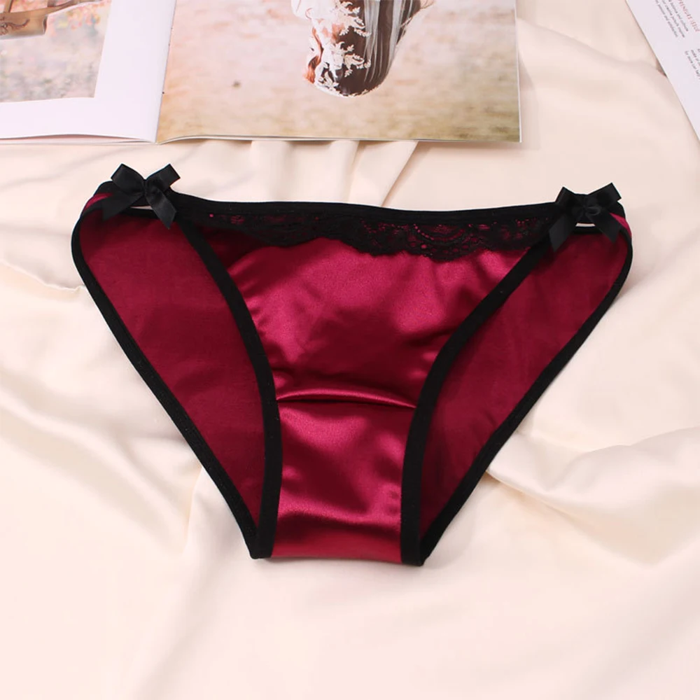 Imitation Stain Silk Briefs Women Soft Comfortable Panties Smooth Underwear Female Underpants Lady Lingerie Knickers
Imitation Stain Silk Briefs Women Soft Comfortable Panties Smooth Underwear Female Underpants Lady Lingerie Knickers