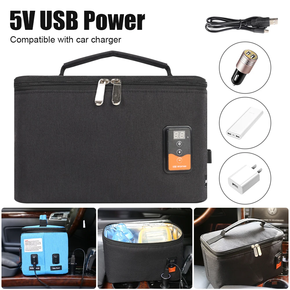 5V USB Power Universal Food Heater Bag Warmer Portable Lunch Box Heater Bag Travel Electric Heating Bag Waterproof Thermal Bag
5V USB Power Universal Food Heater Bag Warmer Portable Lunch Box Heater Bag Travel Electric Heating Bag Waterproof Thermal Bag