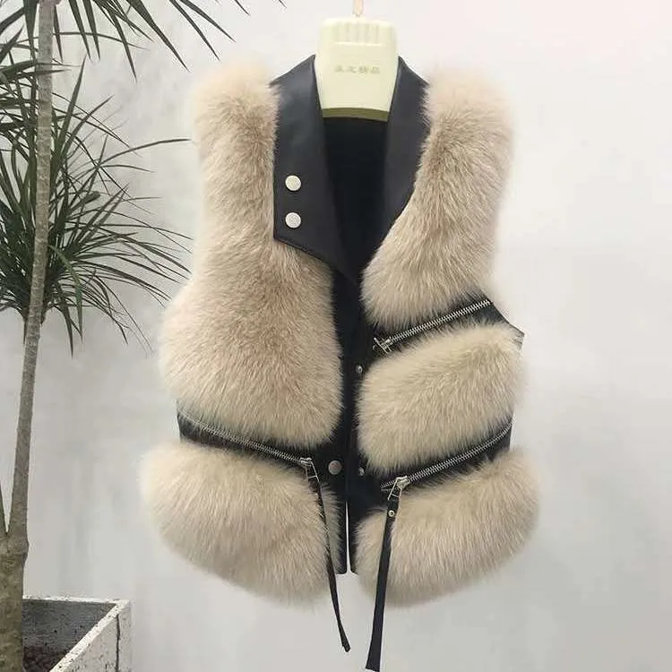 Autumn Winter 2022 Fashion New Faux Fur Vest Single-breasted Sleeveless Casual Loose Warm Waistcoat Women Vests Tops A62
Autumn Winter 2022 Fashion New Faux Fur Vest Single-breasted Sleeveless Casual Loose Warm Waistcoat Women Vests Tops A62