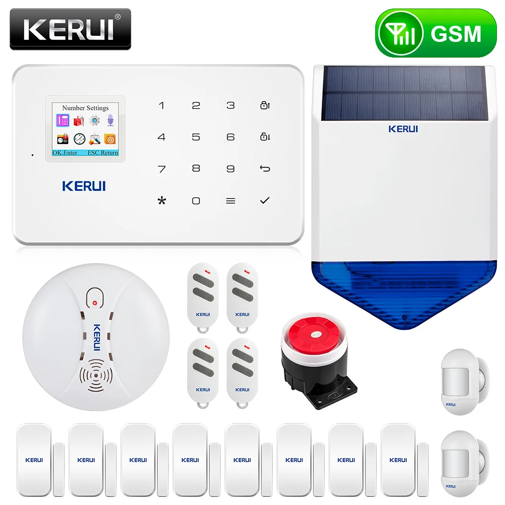 KERUI G18 GSM сигнализация беспроводная домашняя SMS приложение Управление дом дверь