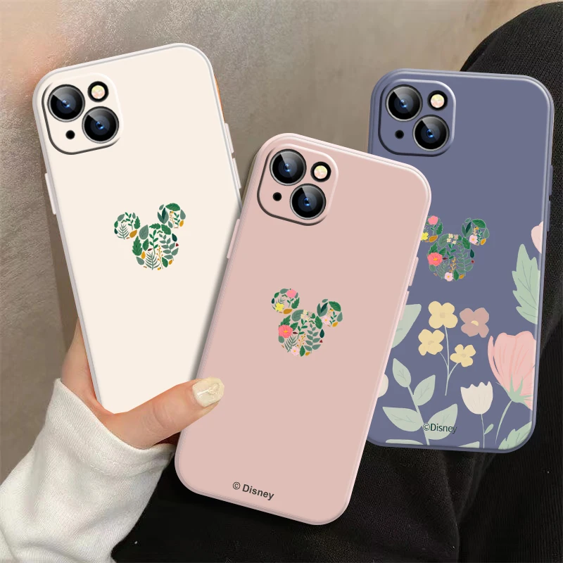 Mickey Mouse Flower Phone case For iPhone 13 12 11 Pro Max 12 13 Mini X XR XS Max 6 6S 7 8 Plus liquid silicone Cover funda
Mickey Mouse Flower Phone case For iPhone 13 12 11 Pro Max 12 13 Mini X XR XS Max 6 6S 7 8 Plus liquid silicone Cover funda