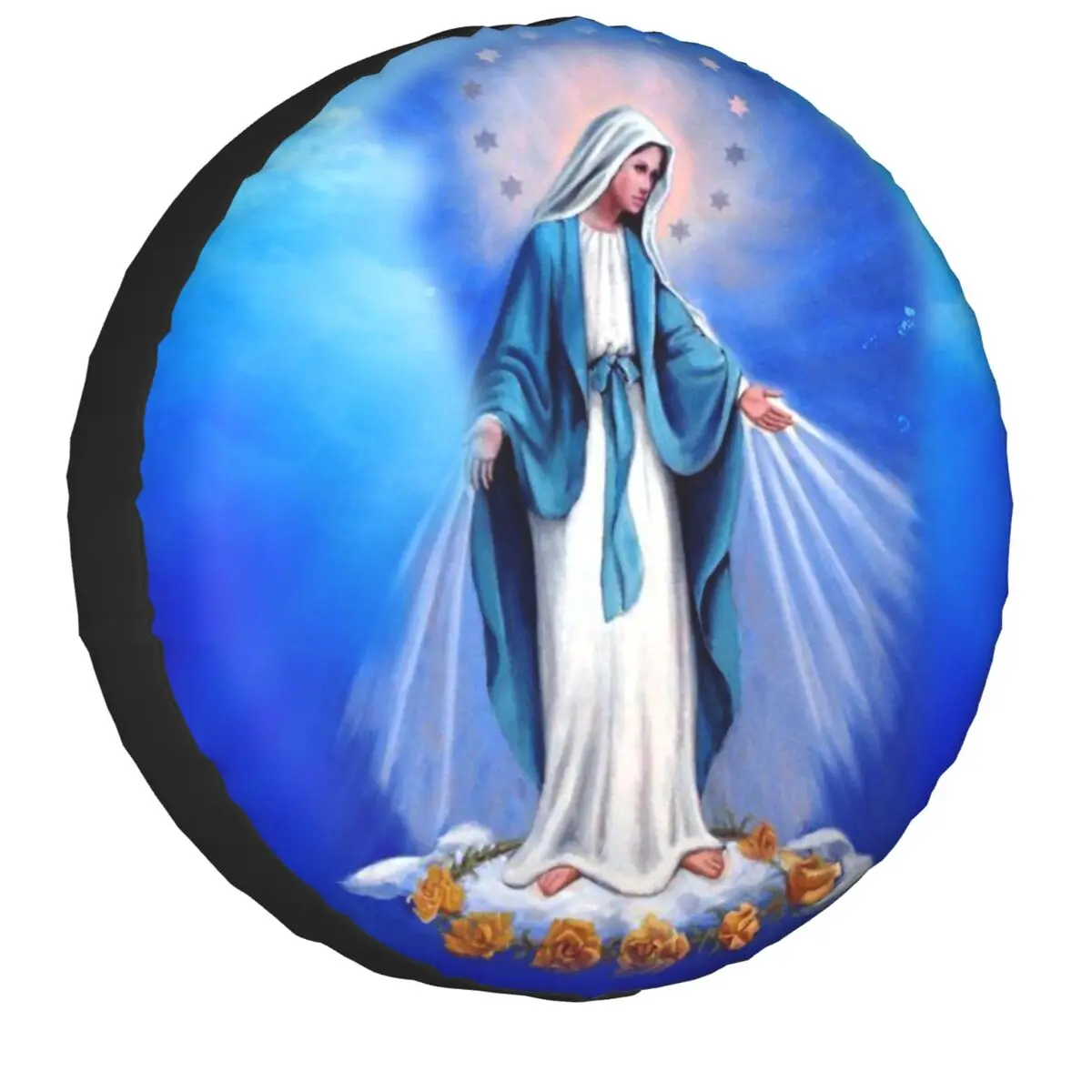 Catholic Virgin Mary Spare Tire Cover for Jeep RV SUV 4WD 4x4 Our Lady of Fatima Car Wheel Protector Covers 14" 15" 16" 17" Inch
Catholic Virgin Mary Spare Tire Cover for Jeep RV SUV 4WD 4x4 Our Lady of Fatima Car Wheel Protector Covers 14" 15" 16" 17" Inch