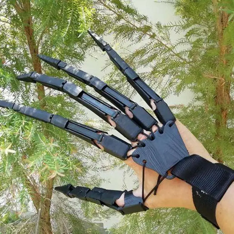 Halloween Articulated Fingers Flexible Joint Finger Halloween Party Cosplay Costume Props Horror Ghost Claw Gloves
Halloween Articulated Fingers Flexible Joint Finger Halloween Party Cosplay Costume Props Horror Ghost Claw Gloves