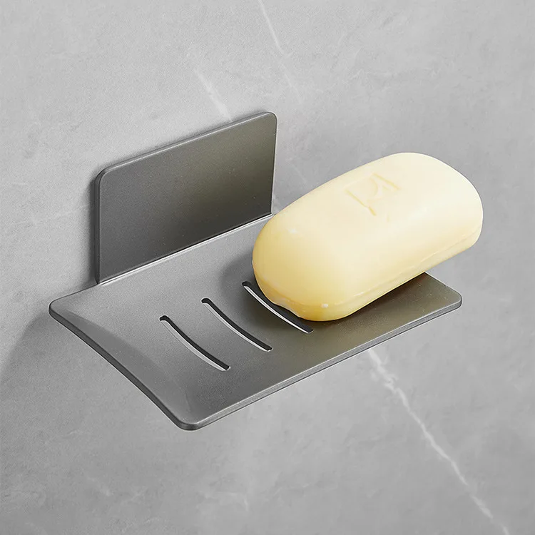 Gun Gray Bathroom Soap Dish Creative Drain Space Aluminum Punch-free Soap Dish Toilet Rack Wall-mounted Box Aluminum
Gun Gray Bathroom Soap Dish Creative Drain Space Aluminum Punch-free Soap Dish Toilet Rack Wall-mounted Box Aluminum
