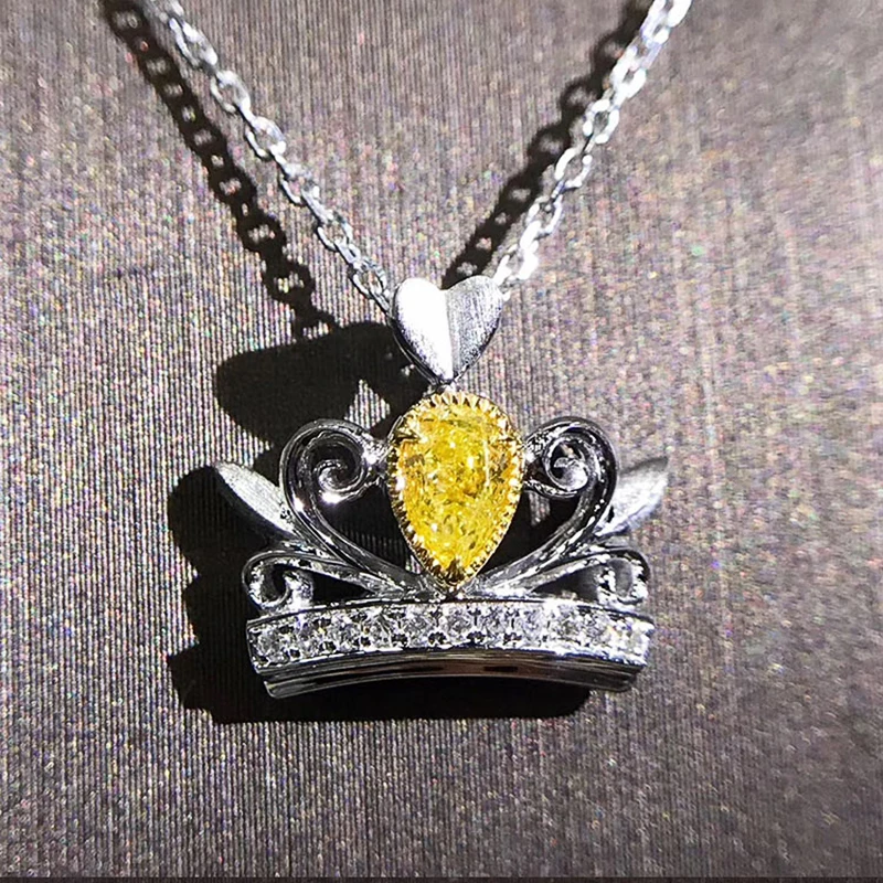Huitan New Trendy Women Pendant Necklace with Yellow Teardrop Cubic Zirconia Bright Necklace for Party Luxury Fashion Jewelry
Huitan New Trendy Women Pendant Necklace with Yellow Teardrop Cubic Zirconia Bright Necklace for Party Luxury Fashion Jewelry