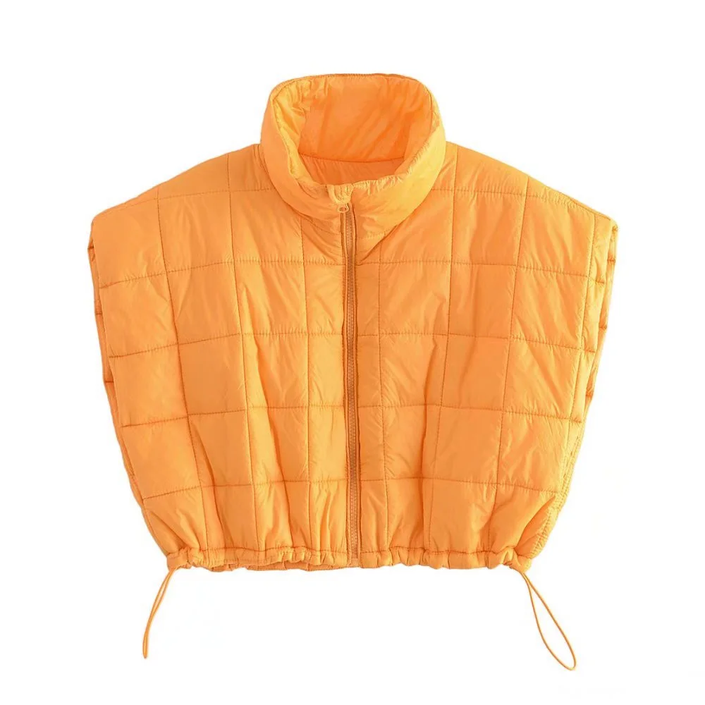 Women Fashion With Drawstring Thin Padded Crop Waistcoat Vintage High Neck Zip-up Female Outerwear Chic Vest Tops
Women Fashion With Drawstring Thin Padded Crop Waistcoat Vintage High Neck Zip-up Female Outerwear Chic Vest Tops