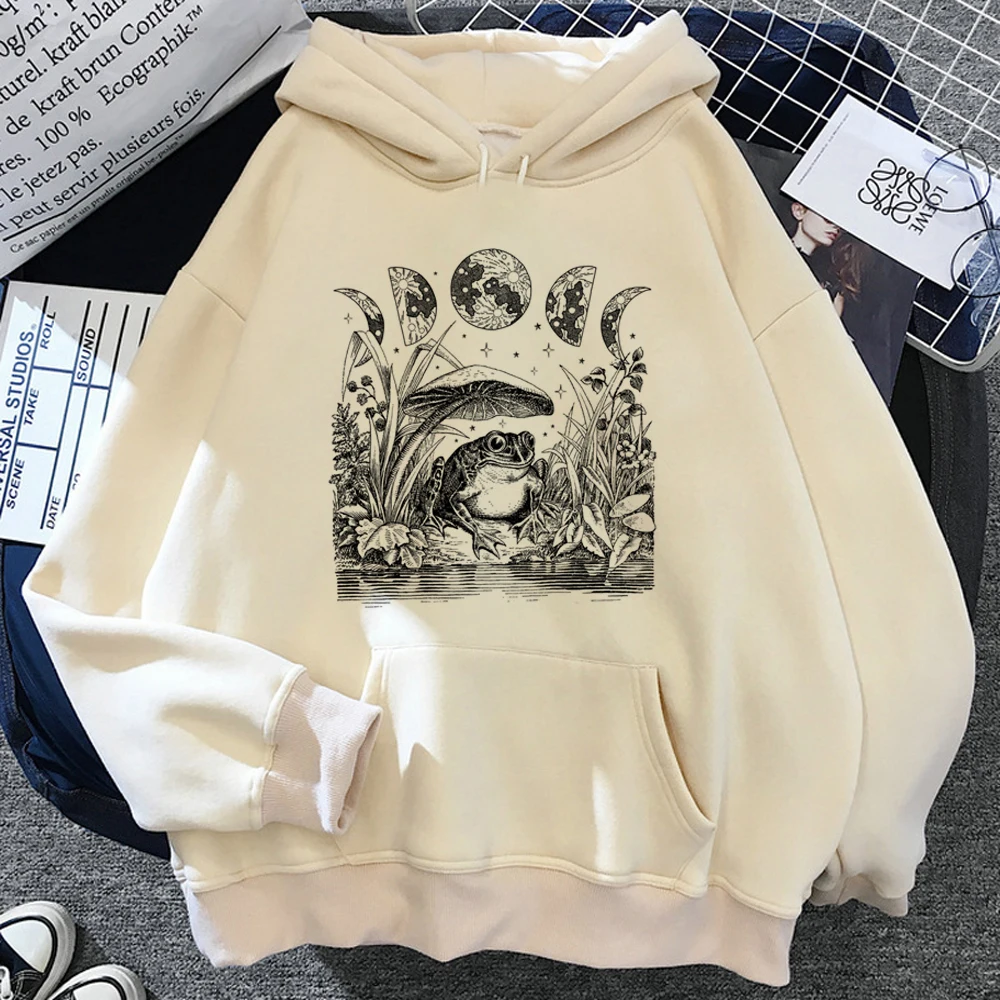 

Mushroom hoodies women graphic Kawaii harajuku y2k aesthetic tracksuit hoddies women vintage Hood