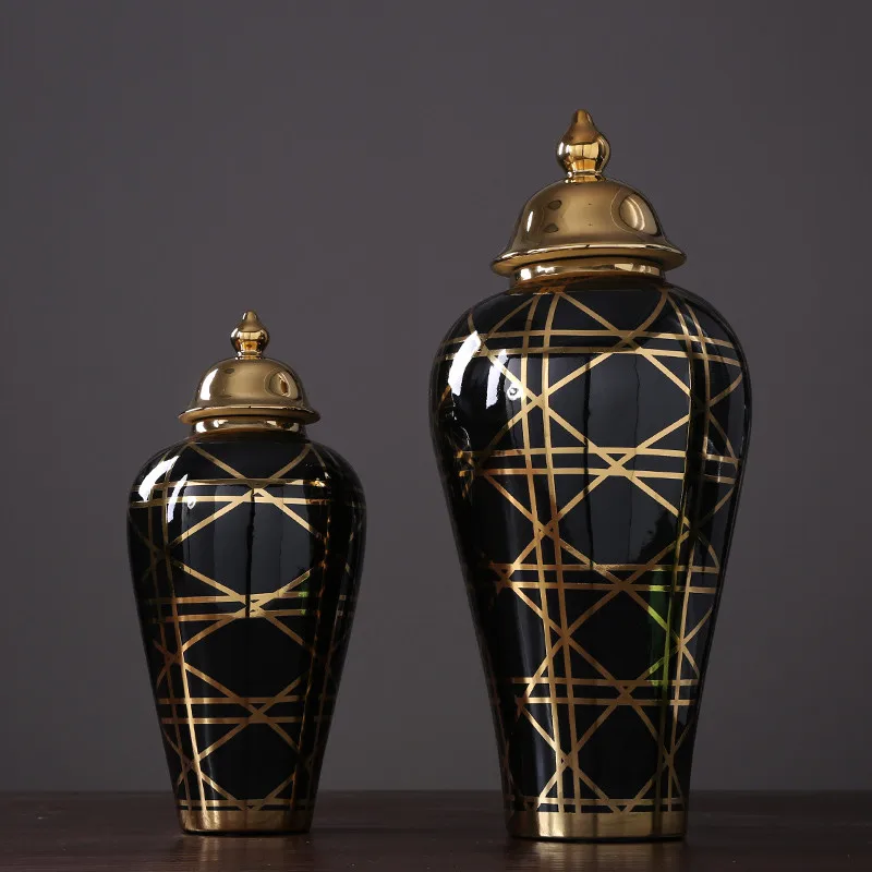 European Classical Ceramic Vase Golden Stroke Vase Home Decoration Living Room Decoration Accessories
European Classical Ceramic Vase Golden Stroke Vase Home Decoration Living Room Decoration Accessories
