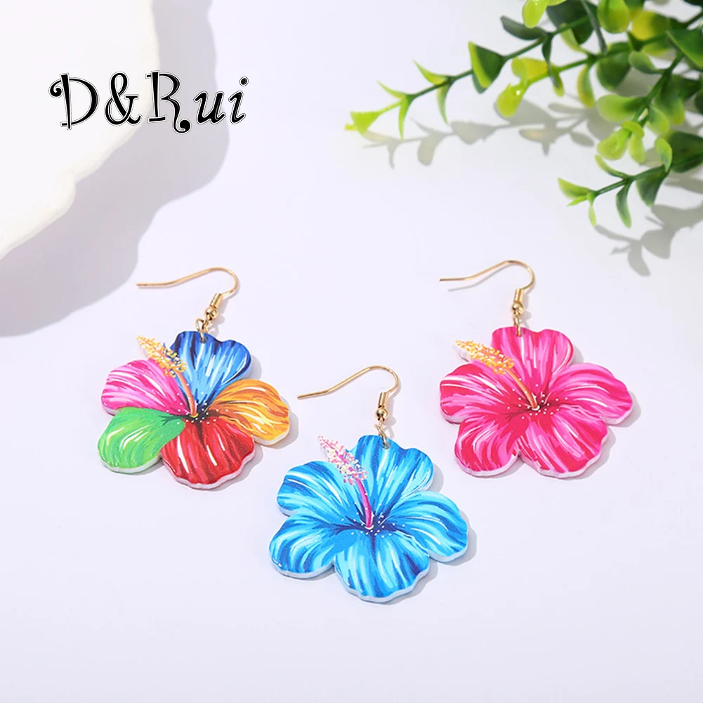 New in Summer Acrylic Earrings French Polynesian Hibiscus Flower Fashion Earings Christmas Earring Jewelry Gifts for Women 2023
New in Summer Acrylic Earrings French Polynesian Hibiscus Flower Fashion Earings Christmas Earring Jewelry Gifts for Women 2023