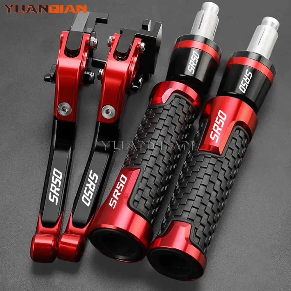 

For APRILIA SR50 SR 50 MY 2014 2015 2016 2017 2018 2019 Motorcycle Extendable Adjustable Brake Clutch Levers Handlebar grips end